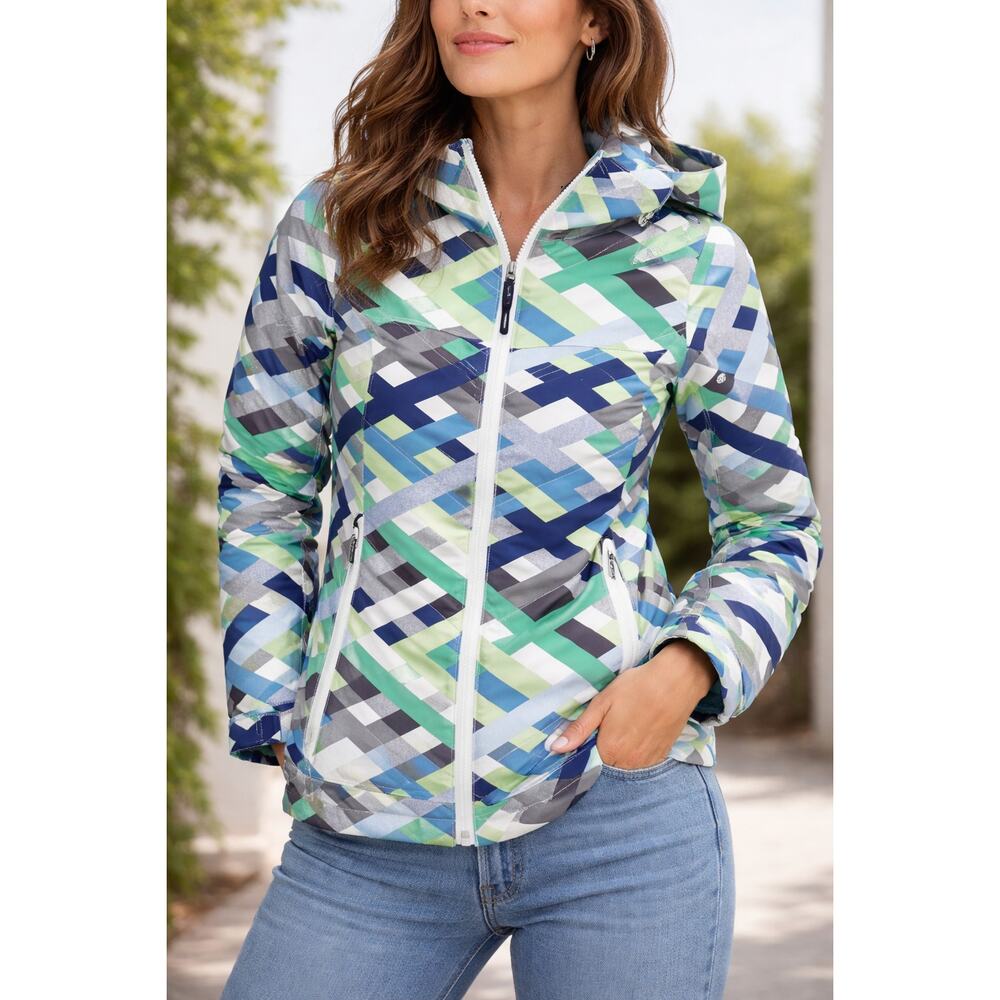 686 Authentic Rhythm Geometric Jacket Womens XS P… - image 7